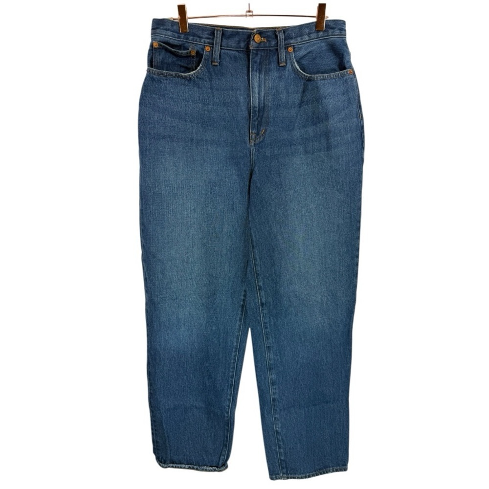 Madewell Baggy Straight Jeans Dark Worn Indigo‎ Wash Size 30 Denim Casual - Picture 5 of 11